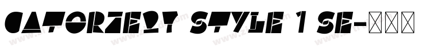 Catorze27 Style 1 Se字体转换